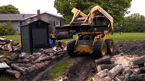 homemade skid steer log splitter|skid steer hydraulic log splitter.